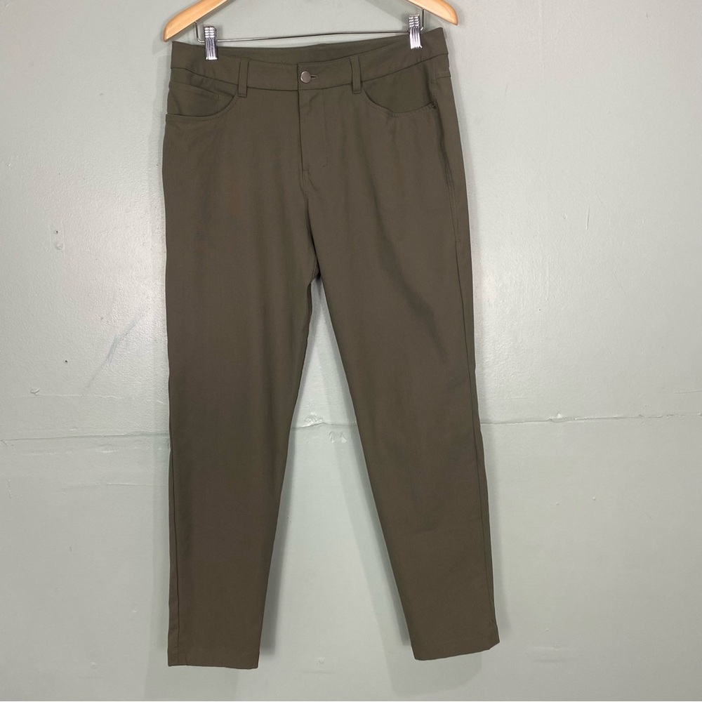 Lululemon ABC Slim Fit 5 Pocket‎ Pant Green Sz 32 2023 Style